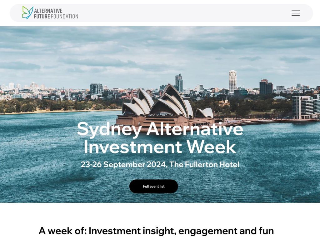 Sydney Alternative Investment Week - SAIW 2025 image