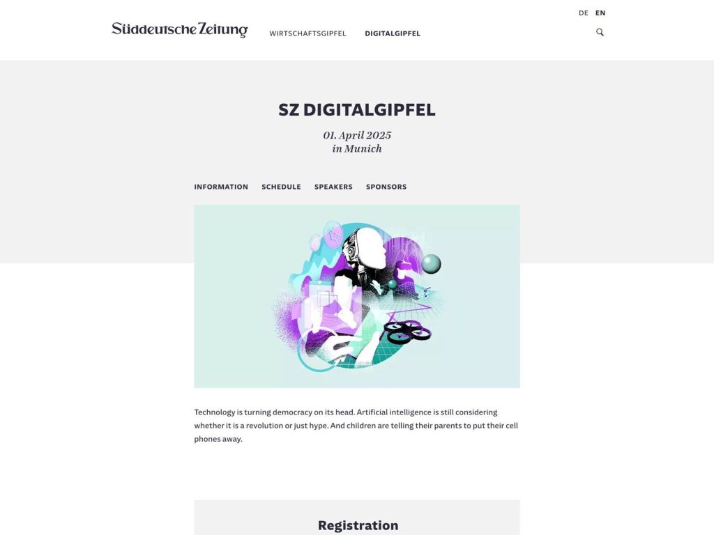 SZ Digitalgipfel - Event screenshot