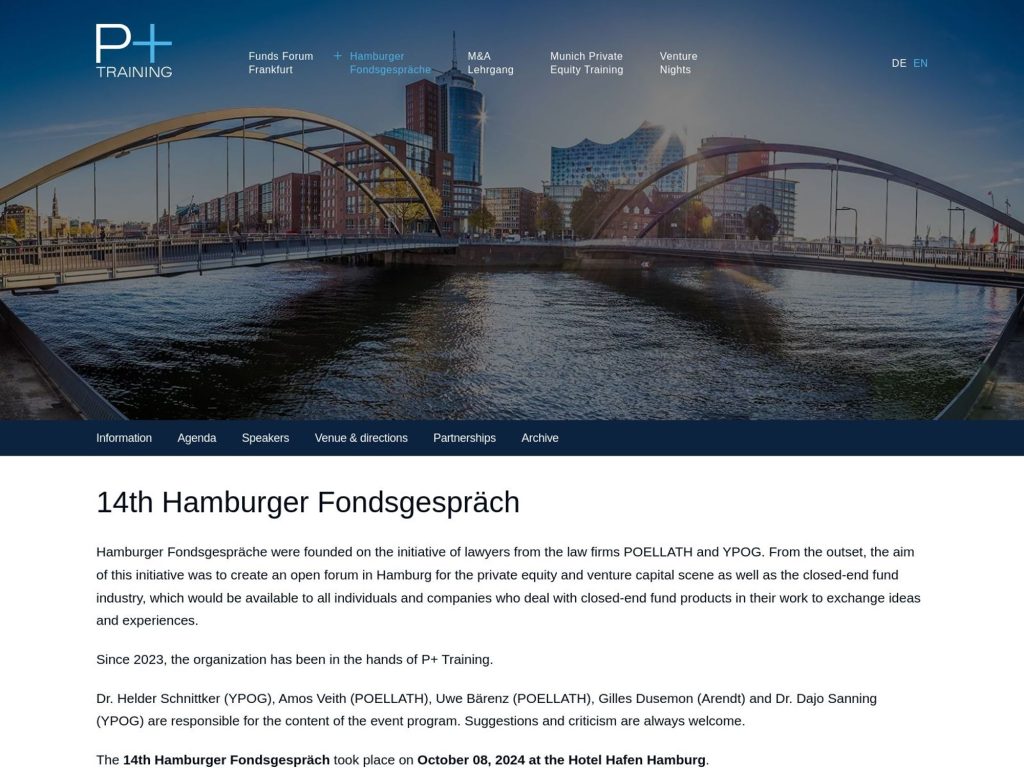 14th Hamburger Fondsgespräch - Event screenshot
