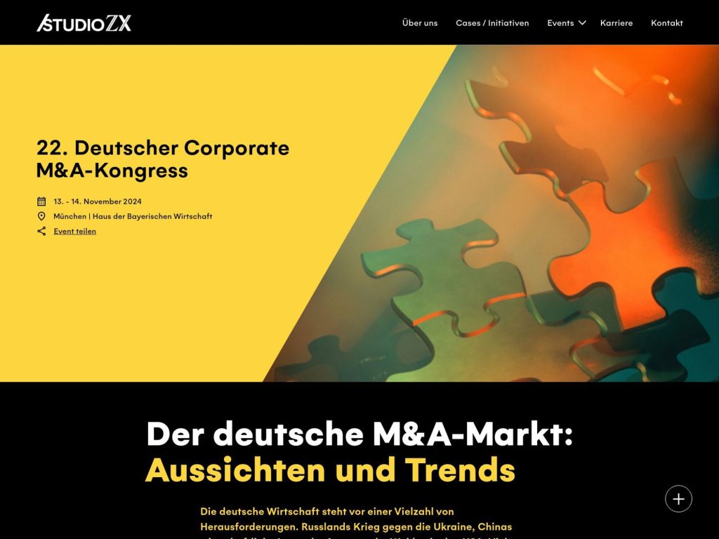 22. Deutscher Corporate M&A-Kongress - Event screenshot