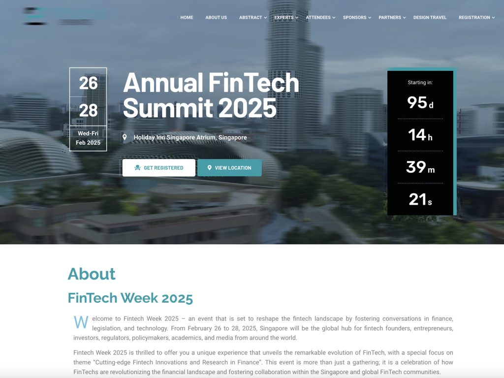 Annual FinTech Summit 2025 - Event screenshot