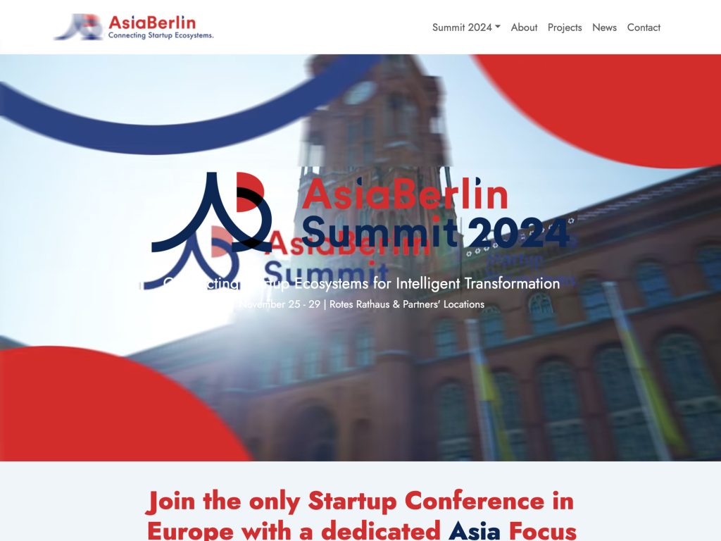 AsiaBerlin Summit 2024 - Event screenshot