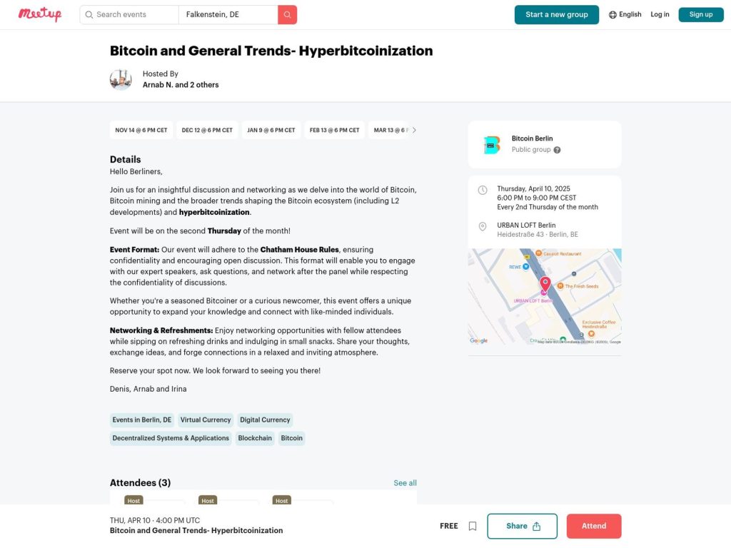 Bitcoin and General Trends - April 2025 - Event screenshot
