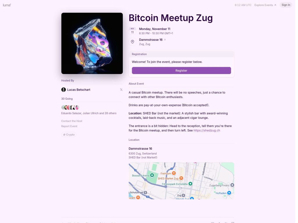 Bitcoin Meetup Zug image