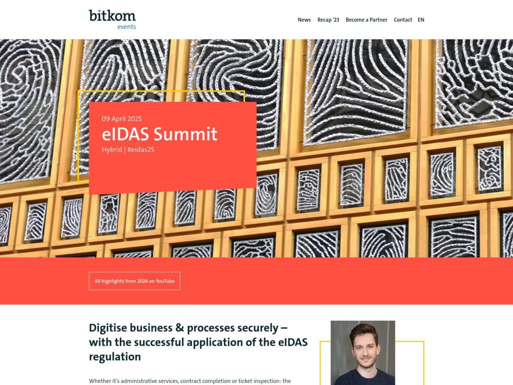 Bitkom eIDAS Summit 2025 - eIDAS25 image