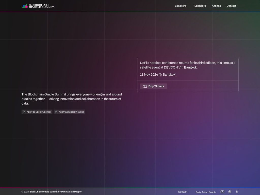 Blockchain Oracle Summit - BOS 2024 image
