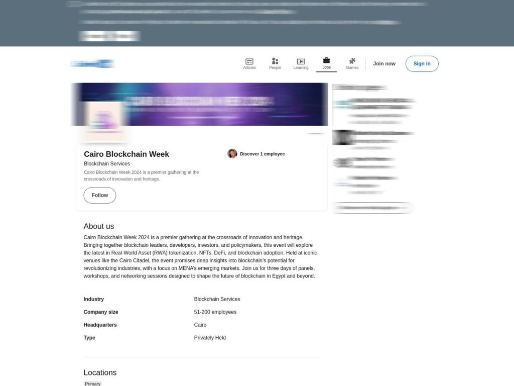 Cairo Blockchain Week 2024 image