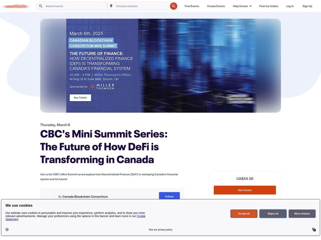 CBC's Mini Summit Series: The Future of How DeFi is Transforming in Canada image
