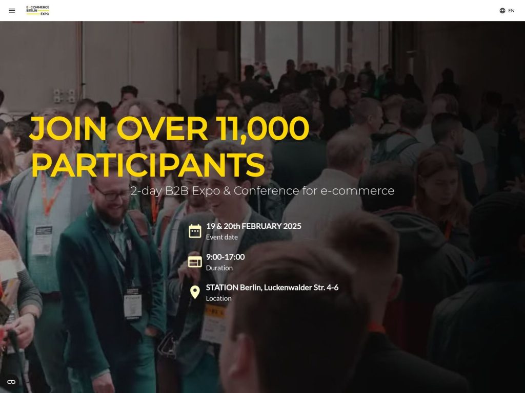 E-Commerce Berlin Expo 2025 - Event screenshot