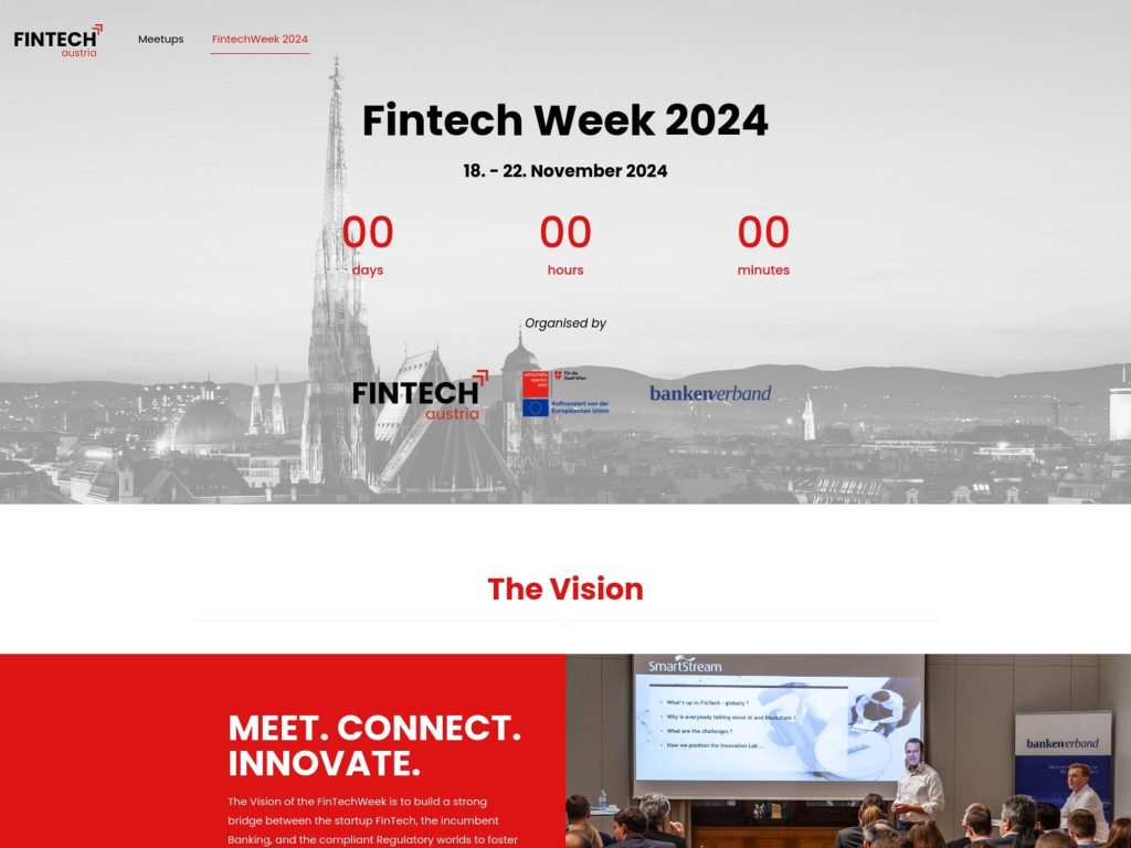 Fintech Week Austria 2024 - FintechWeek Vienna - Event screenshot