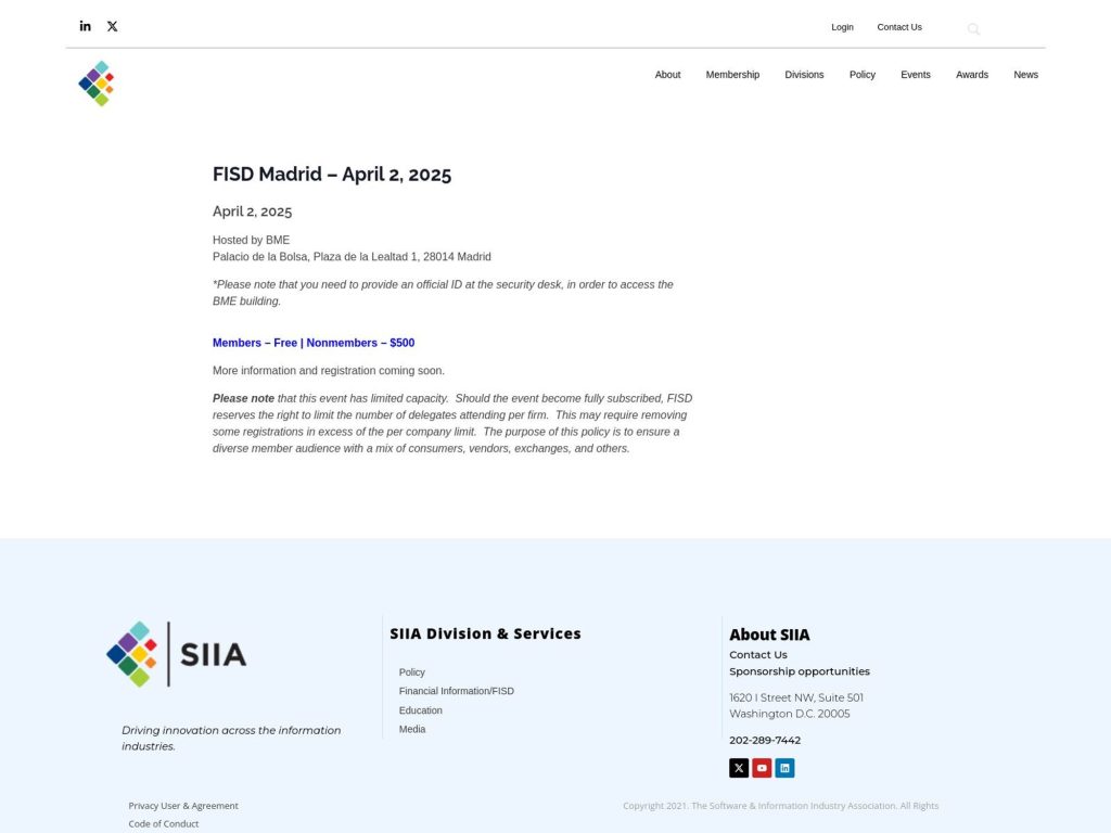 FISD Madrid screenshot