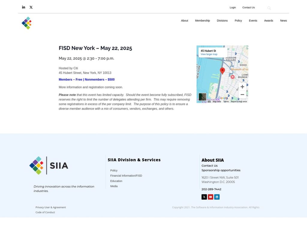 FISD New York - Event screenshot
