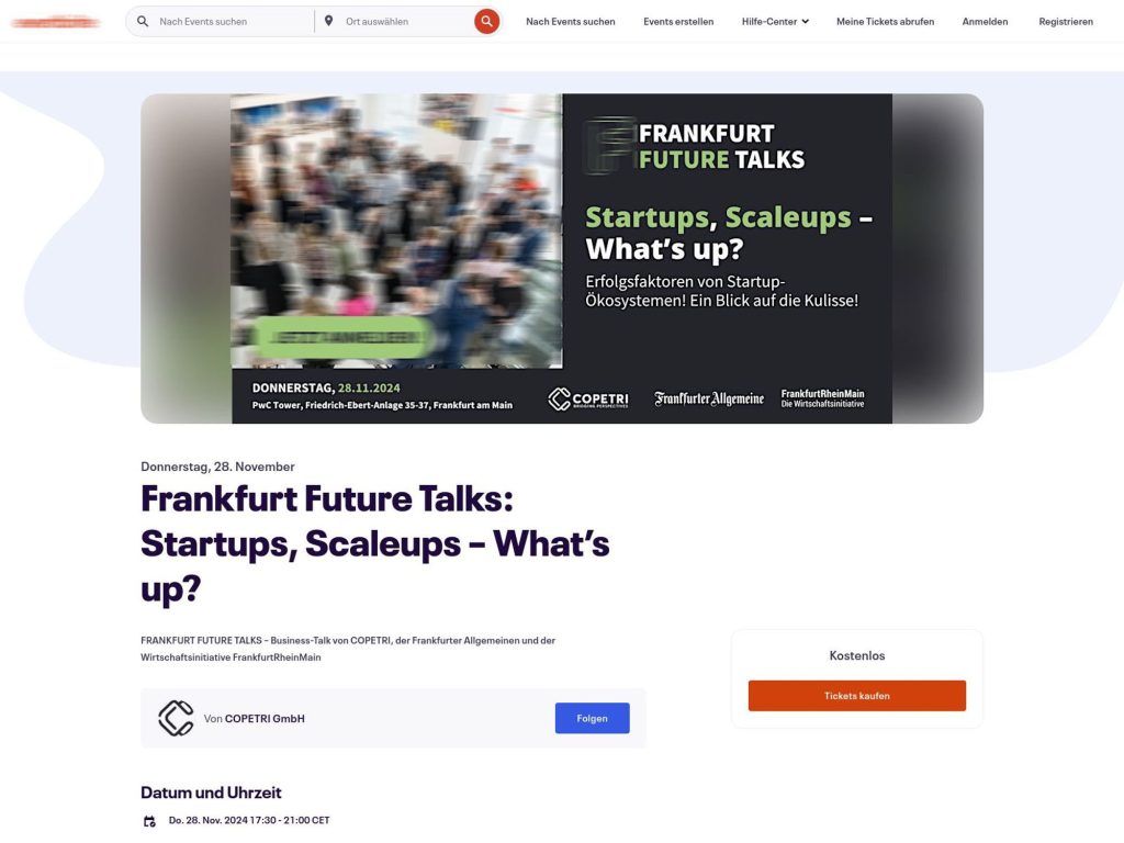 Frankfurt Future Talks: Startups, Scaleups – What’s up? image