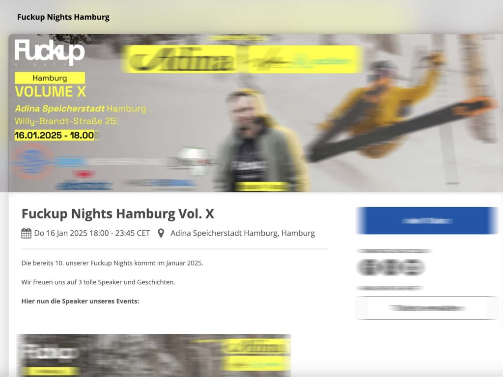 Fuckup Nights Hamburg Vol. X image