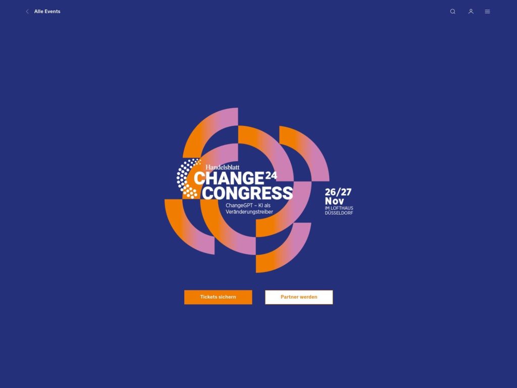 Handelsblatt Jahrestagung: Change Congress 2024 - Event screenshot