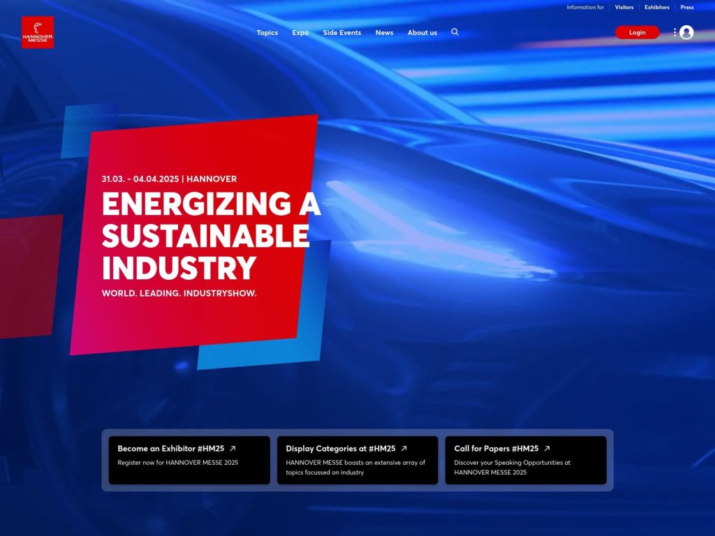 HM25 - Hannover Messe 2025 - Event screenshot