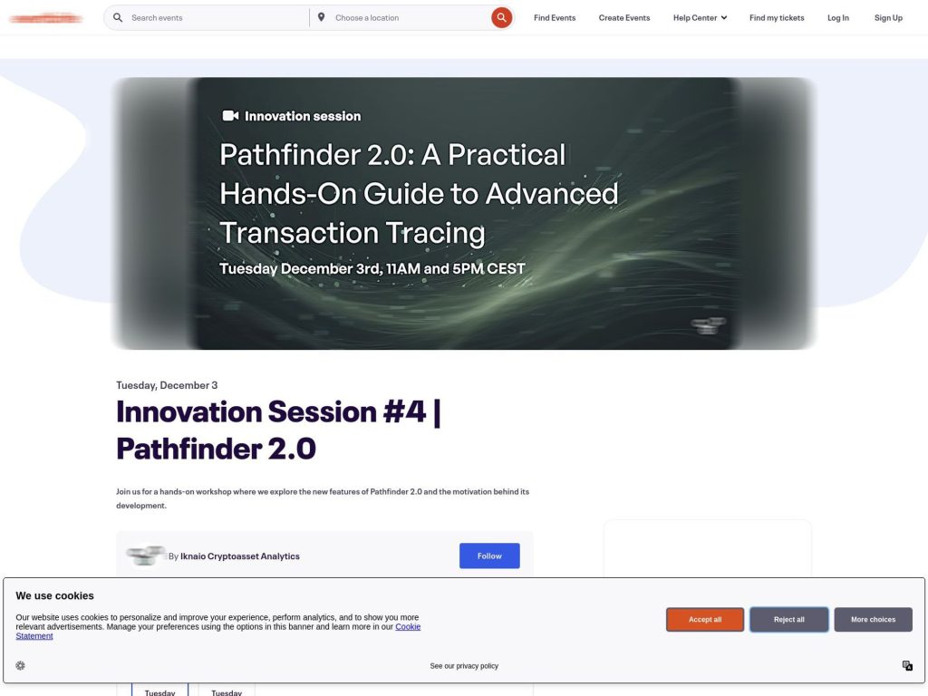 Iknaio Innovation Session #4 | Pathfinder 2.0 - Event screenshot