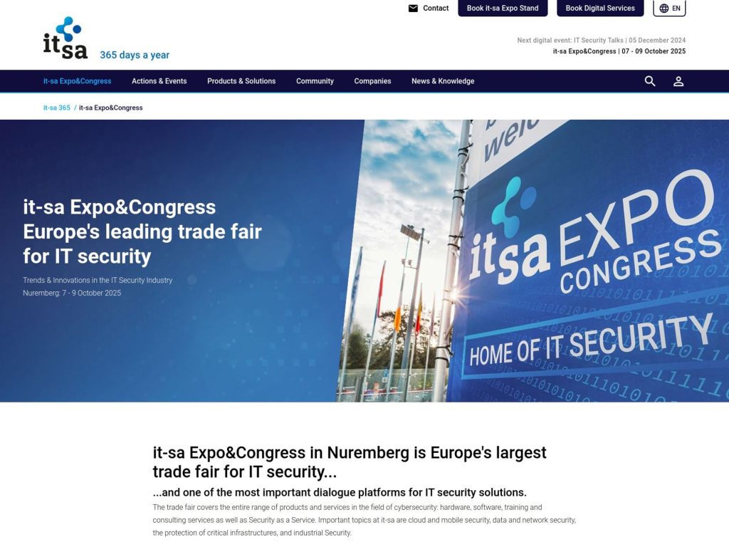 it-sa Expo&Congress 2025 image