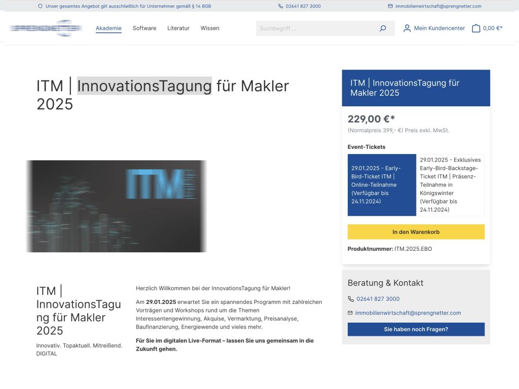 ITM - InnovationsTagung für Makler - Event screenshot