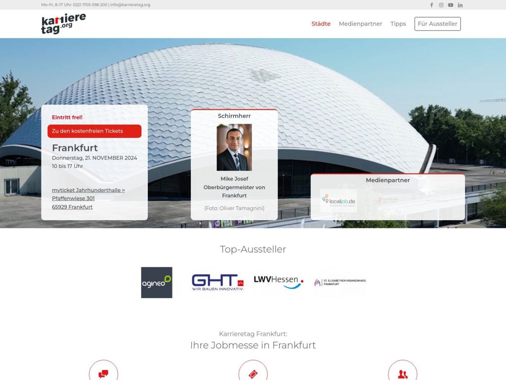 Karrieretag Frankfurt November 2024 - Event screenshot