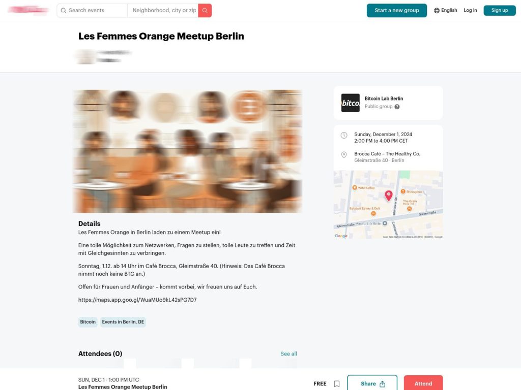 Les Femmes Orange Meetup Berlin image