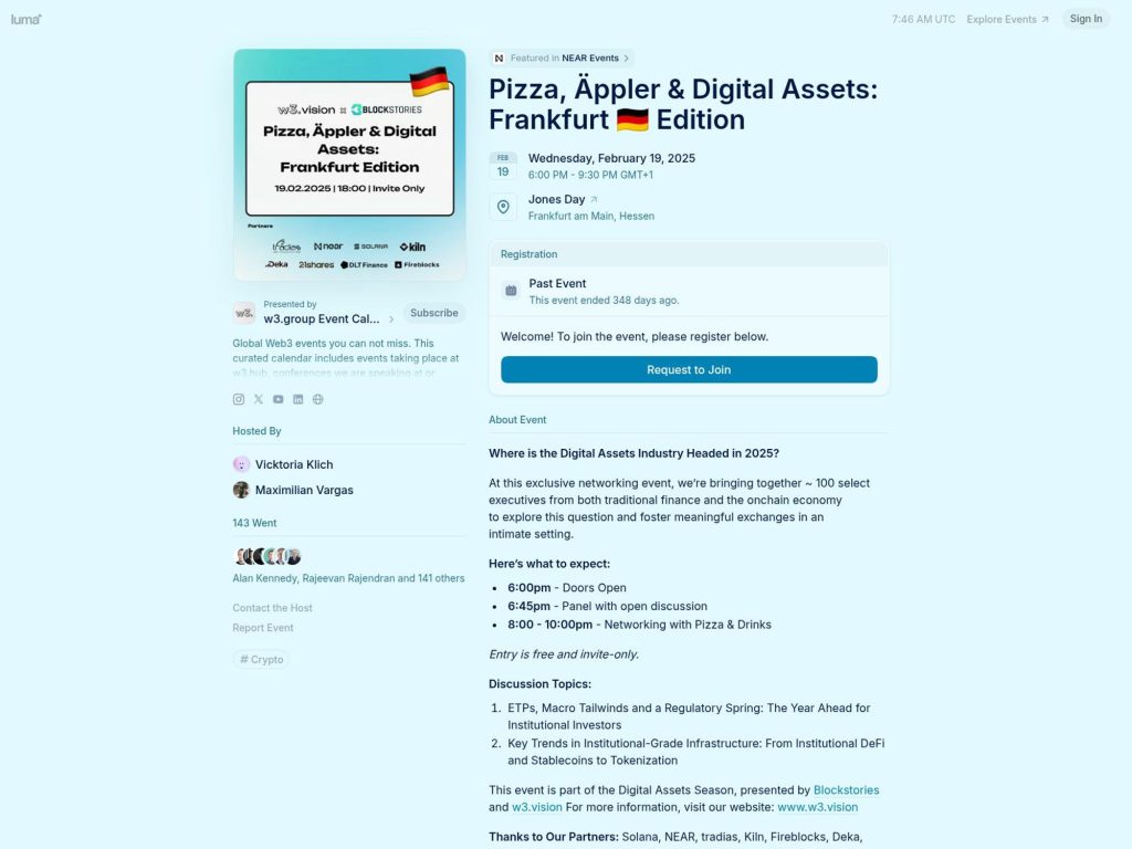 Pizza, Äppler & Digital Assets: Frankfurt Edition screenshot