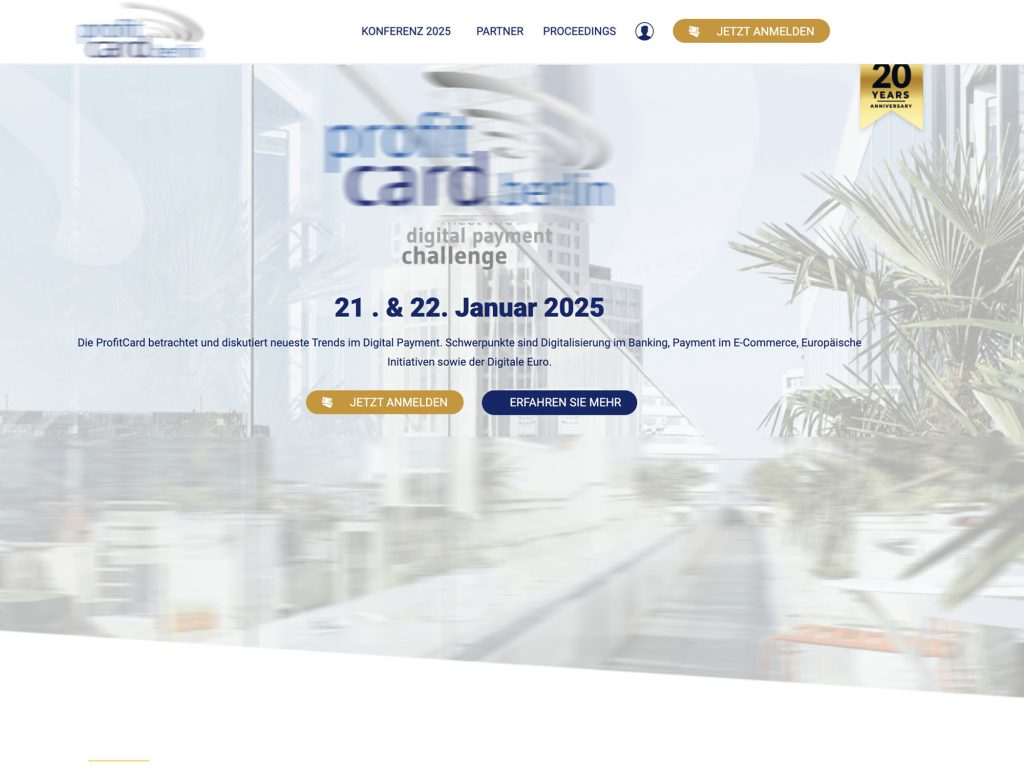 ProfitCard 2025 - Digital Payments Conference - Event screenshot