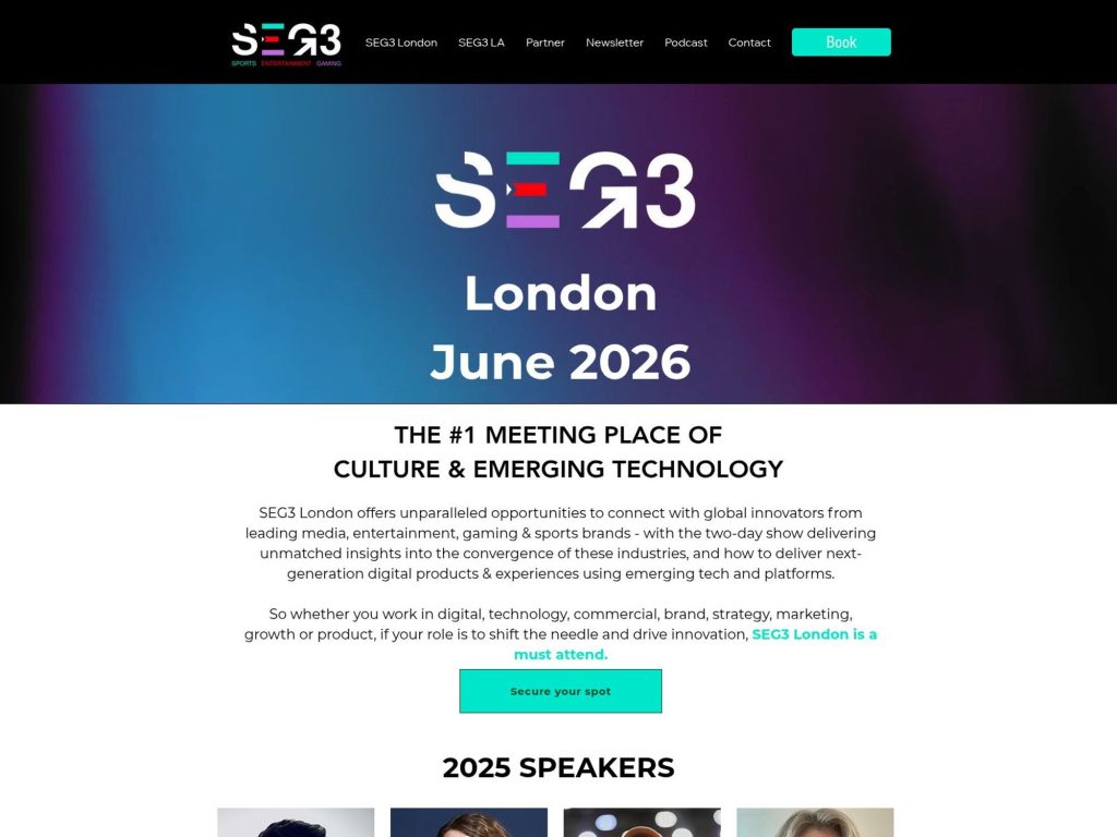 SEG3 2025 - London screenshot