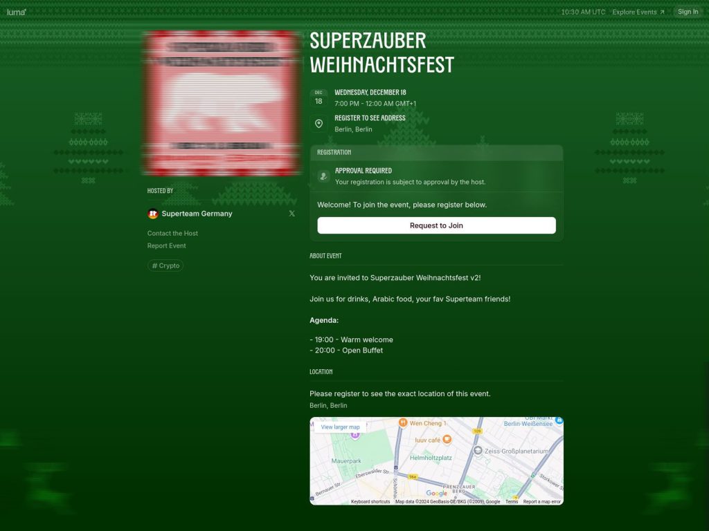 Solana Superzauber Weihnachtsfest - Event screenshot