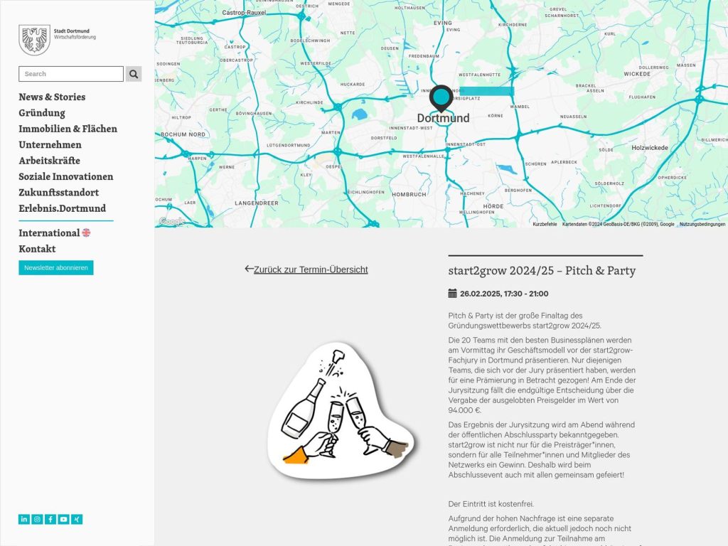 start2grow-Pitch & Party - Event screenshot