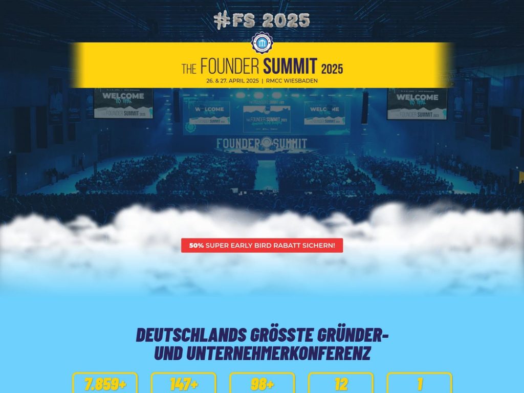 The Founder Summit 2025 - FS2025 - Event screenshot