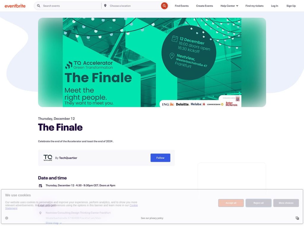 TQ Accelerator: Green Transformation - The Finale - Event screenshot