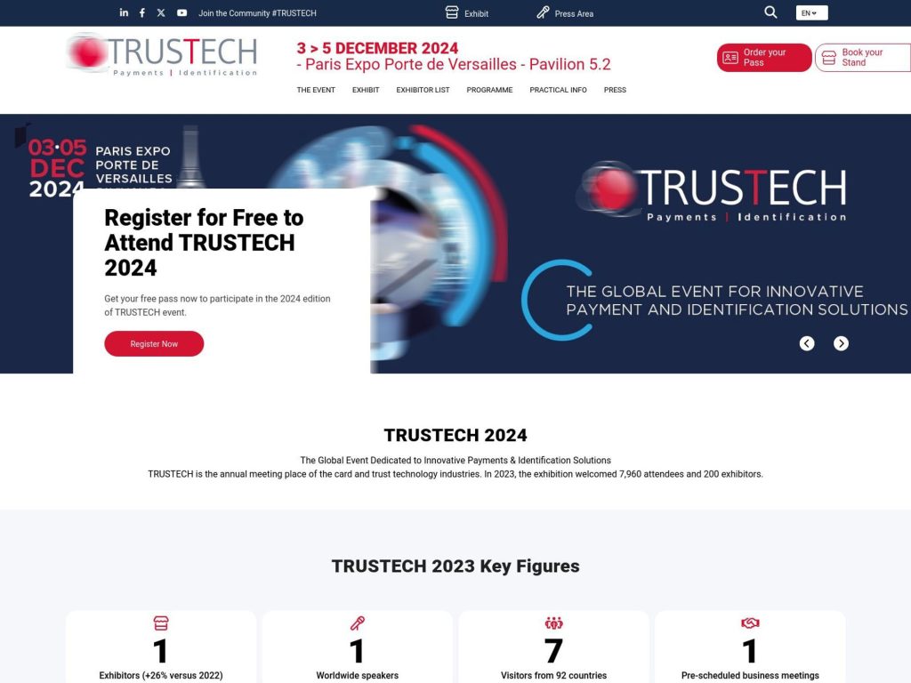 TRUSTECH 2024 - Event screenshot