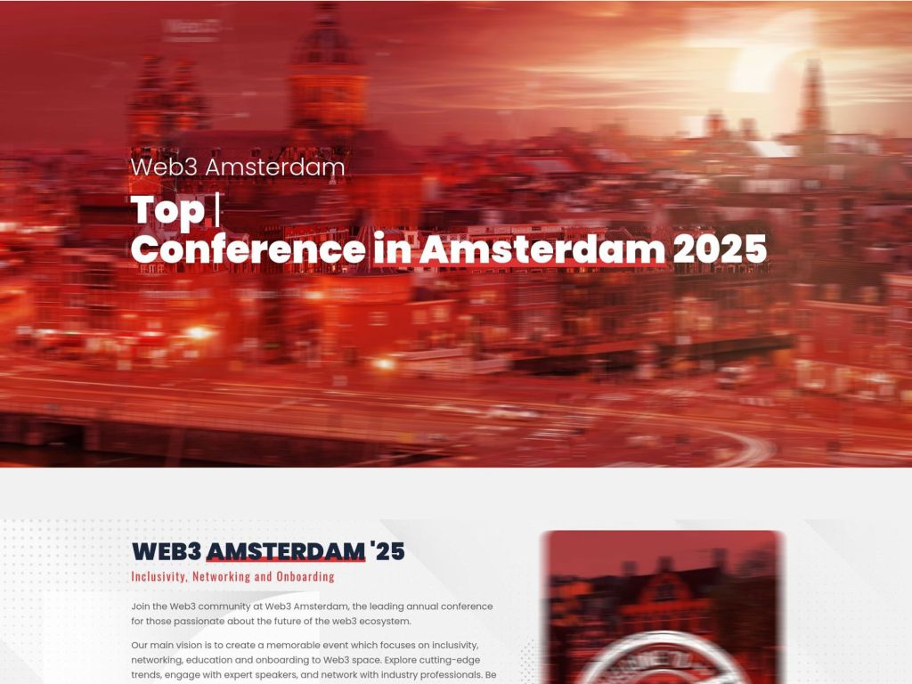 Web3 Amsterdam 2025 - Amsterdam Blockchain Week image