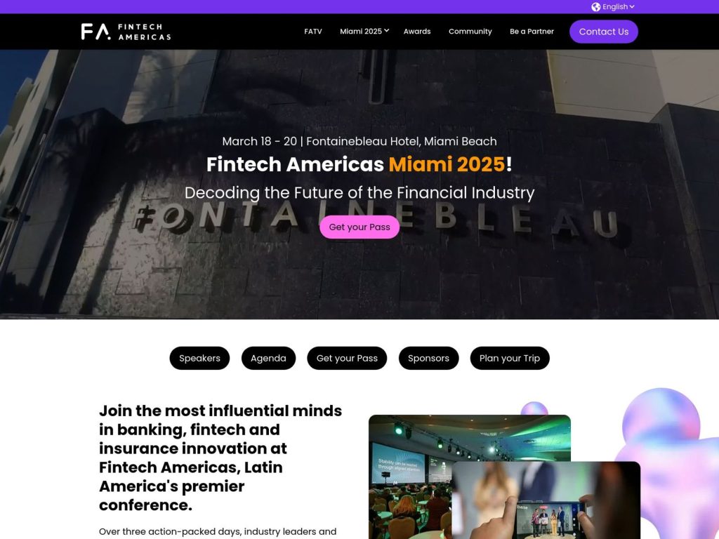 Fintech Americas Miami 2025 - Event screenshot