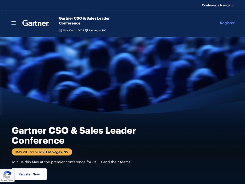 Gartner CSO & Sales Leader Conference image