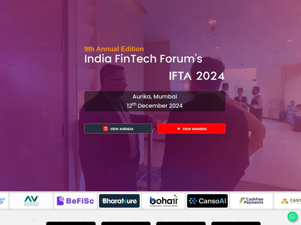 IFTA 2024 by India FinTech Forum - Event screenshot