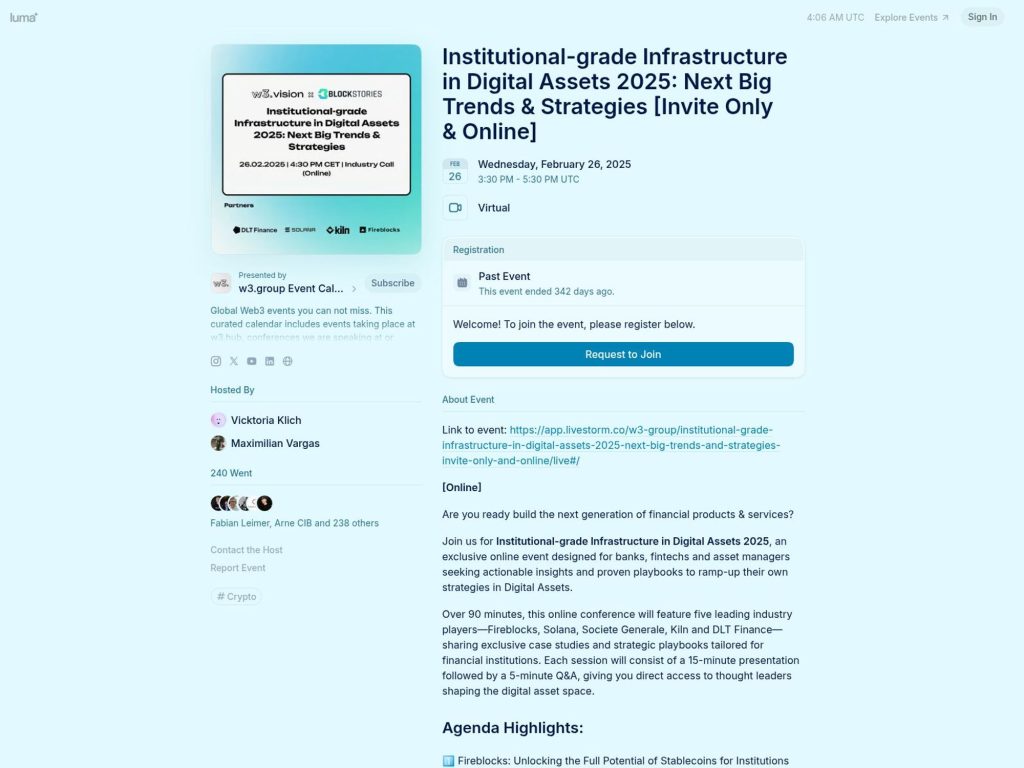 Institutional-grade Infrastructure in Digital Assets 2025: Next Big Trends & Strategies screenshot