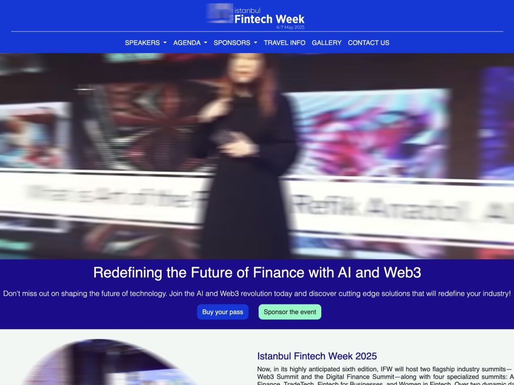Istanbul Fintech Week 2025 - Event screenshot