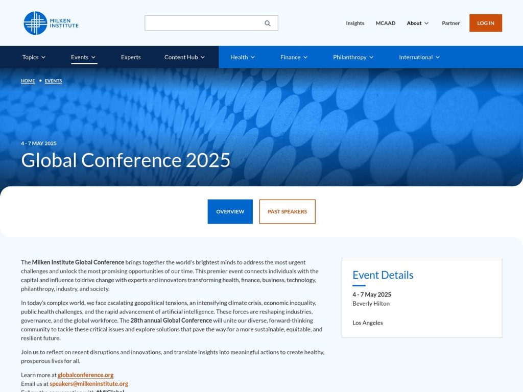 Milken Global Conference 2025 image