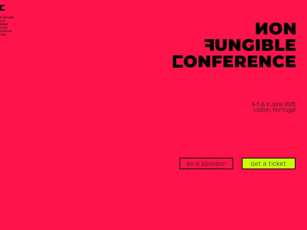 Non Fungible Conference - NFC Summit - Event screenshot