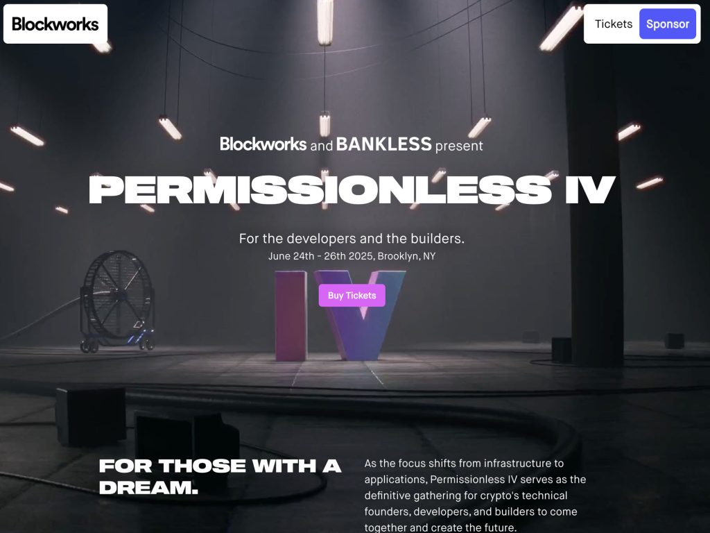 Permissionless IV - Event screenshot