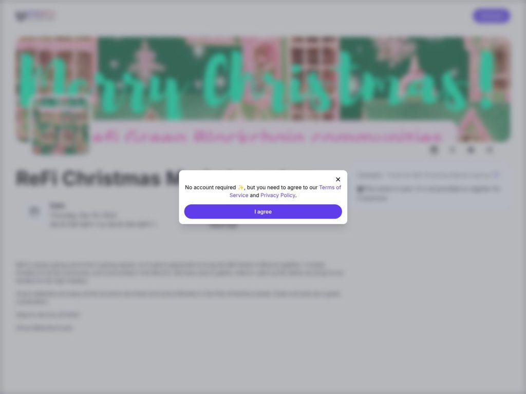 ReFi Christmas Market meet up screenshot