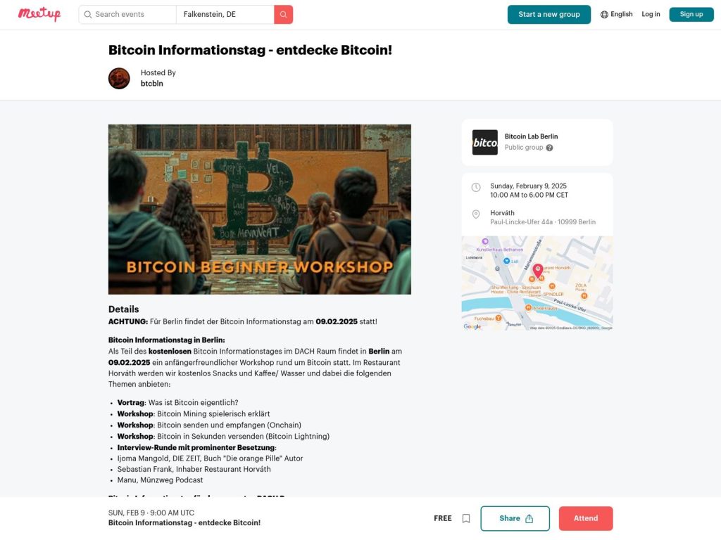 Bitcoin Informationstag - entdecke Bitcoin! - Event screenshot