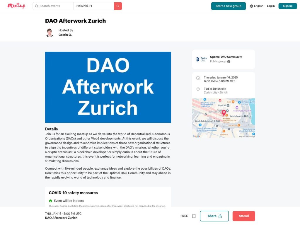 DAO Afterwork Zurich image