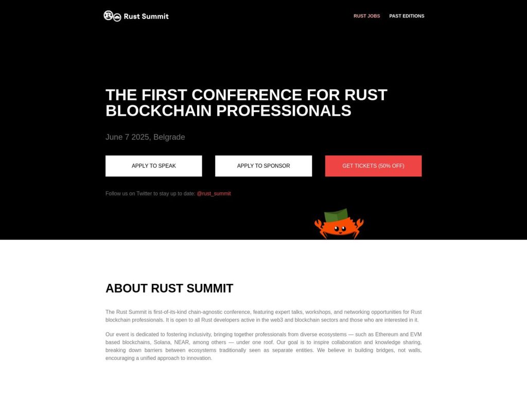 Rust Summit 2025 image