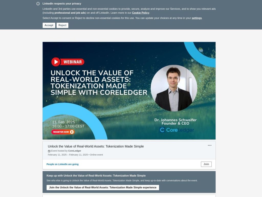 Unlock the Value of Real-World Assets - Event screenshot