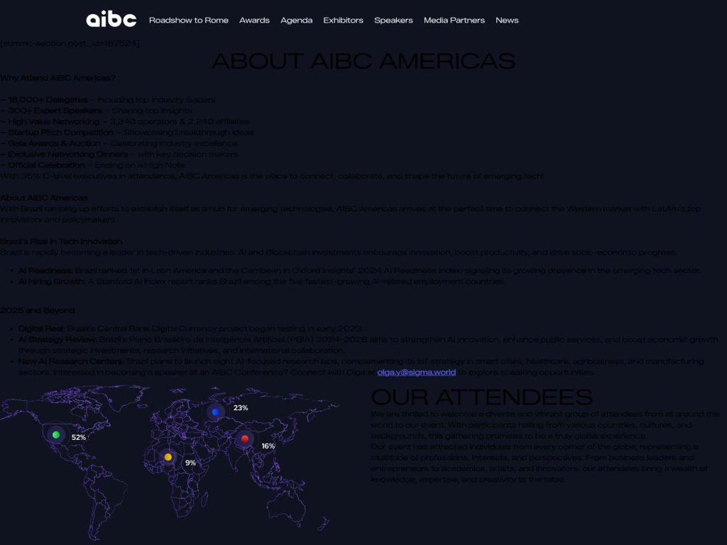 AIBC Americas screenshot