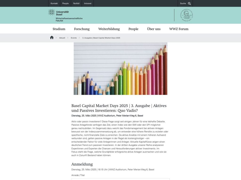 Basel Capital Market Days 2025 - Event screenshot