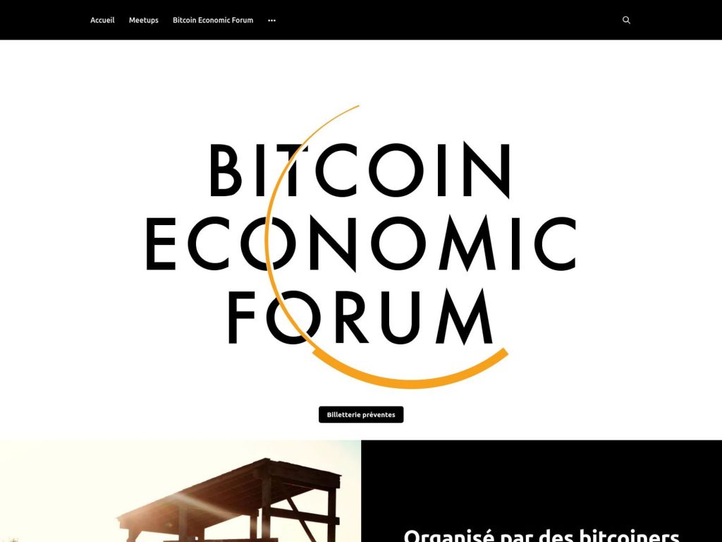 Bitcoin Economic Forum - Event screenshot